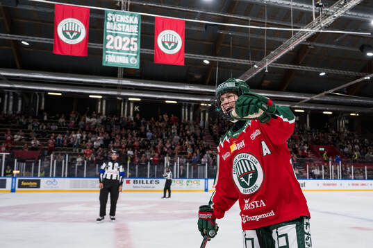Frölundas Andrea Dalen jublar