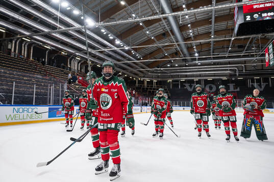 Frölundas Hanna Olsson jublar