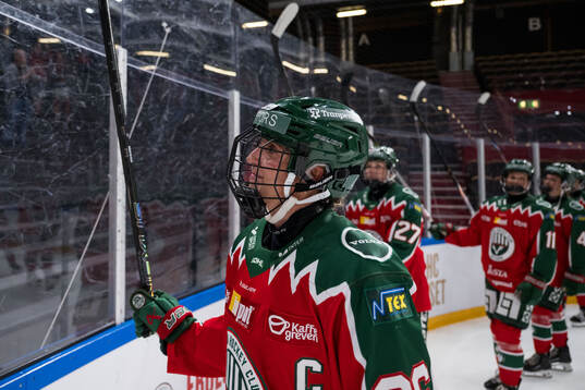 Frölundas Hanna Olsson jublar