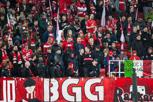 Spectators in the stands
