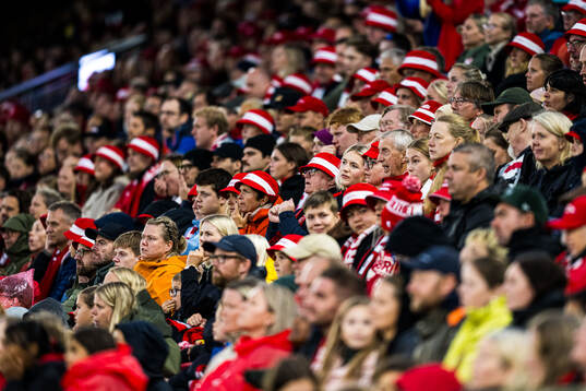 Spectators in the stands