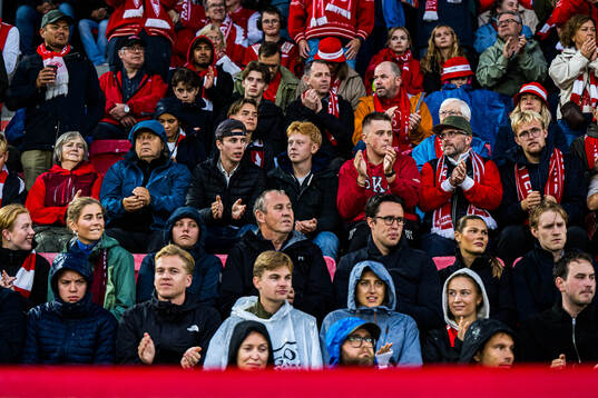 Spectators in the stands