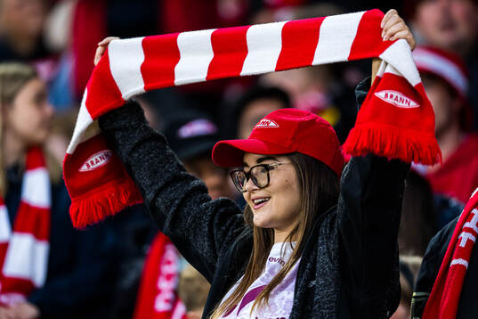 Spectators in the stands