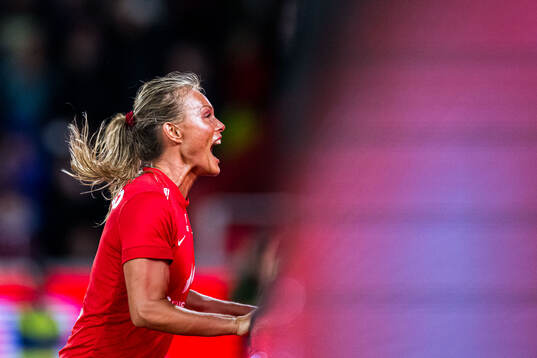 Ingrid Stenevik of Brann celebrates