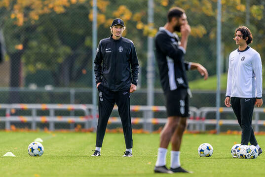 Tränare Robin Asterhed och fystränare Cristian