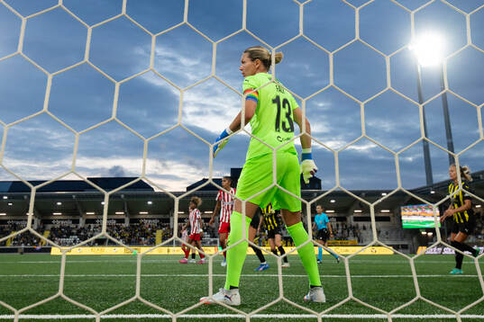 Goalkeeper Jennifer Falk of Häcken