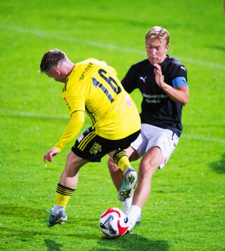 IFK Hässleholms Axel Crnalic gör en snurrigt förbi