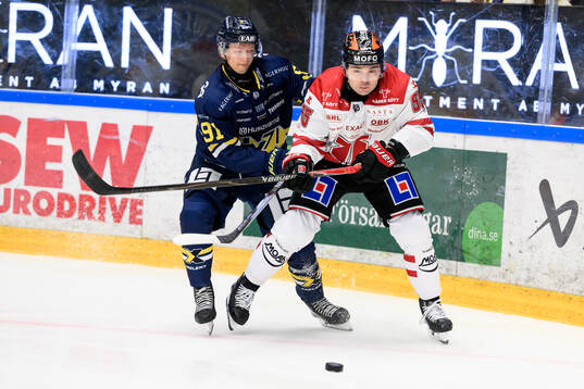 HV71s Aleksi Heponiemi och Örebros David Quenneville