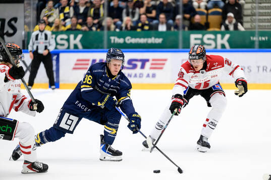 HV71s Martin Johnsen och Örebros Milton Oscarson