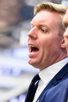 HV71s tränare Anton Blomqvist