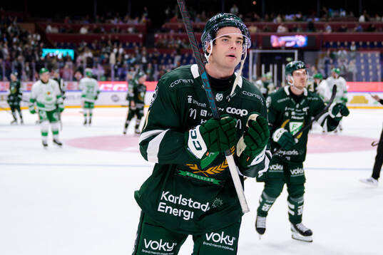 Färjestads Viktor Lodin deppar