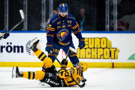 Djurgårdens Valtteri Pulli och Skellefteås Andreas Johnson