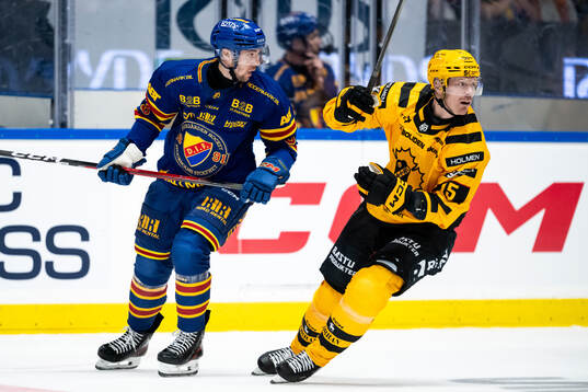 Djurgårdens August Berg och Skellefteås Lars Bryggman