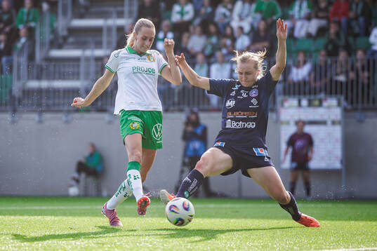 Hammarbys Ellen Wangerheim och Linköpings Noor Eckhoff