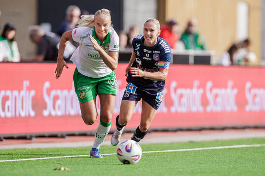Hammarbys Stina Lennartsson och Linköpings Jonna Andersson