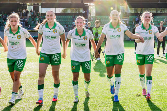 Hammarbys Hannah Sjödahl, Vilde Hasund, Vilma Emilia