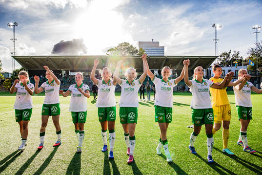 Hammarbys Hannah Sjödahl, Vilde Hasund, Vilma Emilia