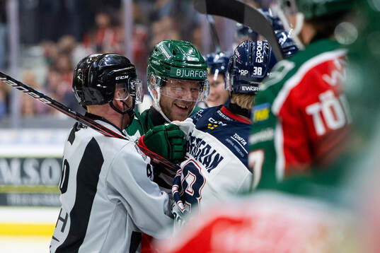 Frölundas Christian Folin och Linköpings Johan Södergran