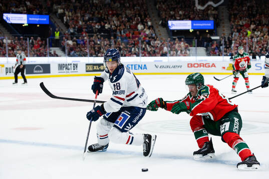 Linköpings Mikko Kokkonen och Frölundas Erik Thorell