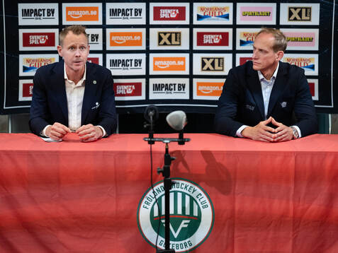 Frölundas tränare Robert Ohlsson och Linköpings tränare