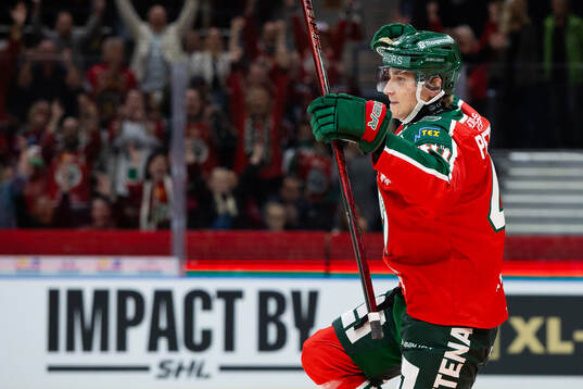 Frölundas Jacob Peterson jublar