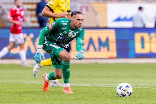 Degerfors målvakt Matvei Igonen