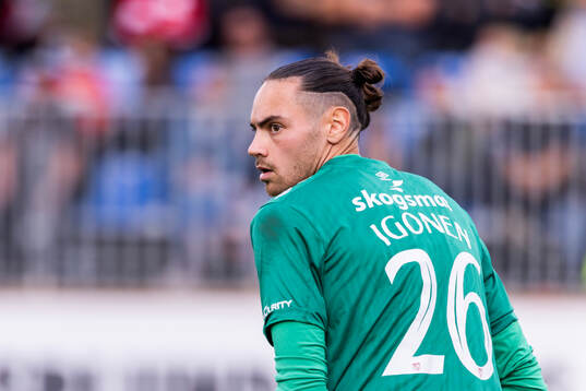 Degerfors målvakt Matvei Igonen