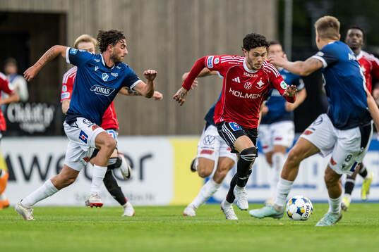 Halmstads Rocco Ascone och IFK Norrköpings David Moberg