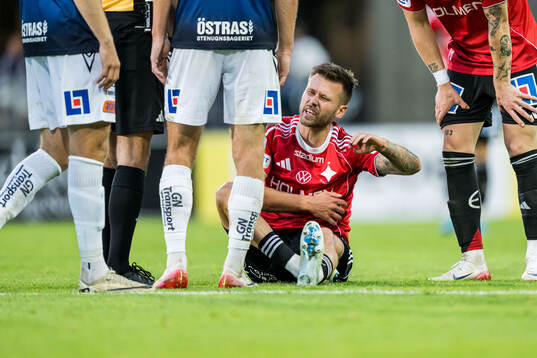 IFK Norrköpings Arnor Traustason har ont