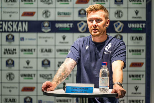 Halmstads tränare Johan Lindholm