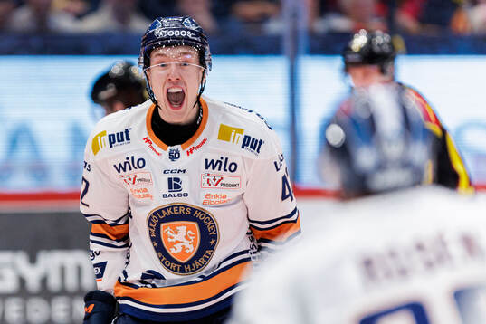Växjös Kalle Kratz jublar