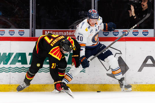 Brynäs Mattias Norlinder och Växjös Dennis Rasmussen