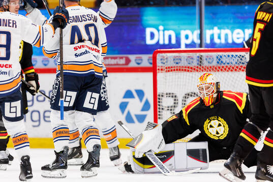 Brynäs målvakt Collin Delia deppar