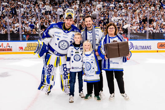 Leksands målvakt Marcus Gidlöf utsedd till matchens lirare