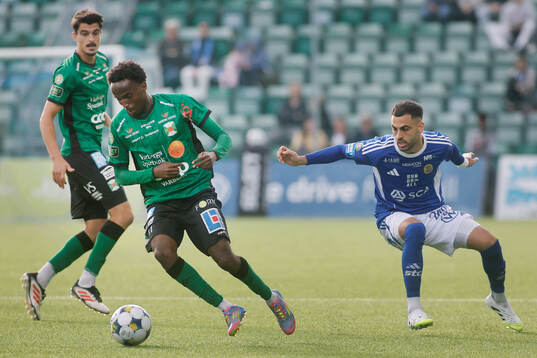 Varbergs Nuurdin Ali Mohudin och GIF Sundsvalls Marc Manchon
