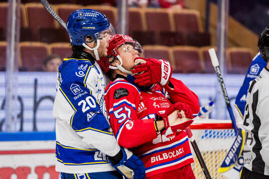 Leksands Nolan Stevens och Timrås Anton Wedin