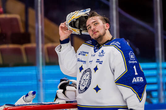 Leksands målvakt Marcus Gidlöf