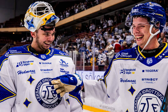 Leksands målvakt Marcus Gidlöf och Leksands Anton