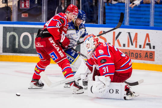 Timrås Didrik Strömberg och Leksands Oskar Lang och