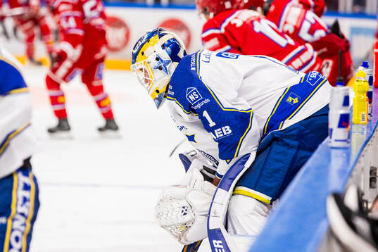 Leksands målvakt Marcus Gidlöf
