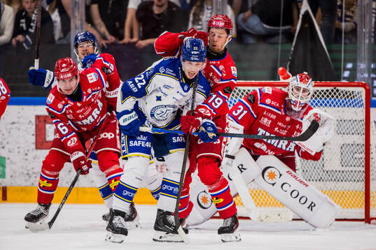 Leksands Lukas Vejdemo och Timrås Marcus Westfält och