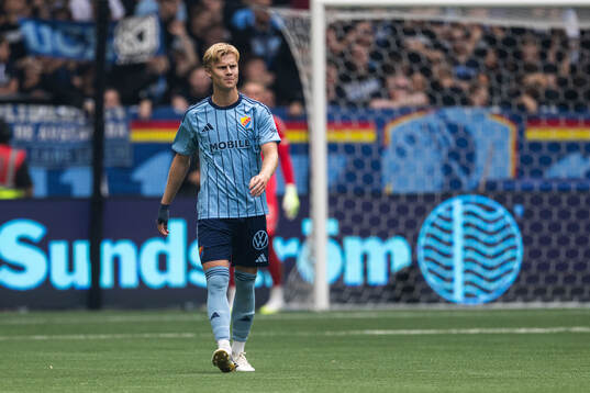 Djurgårdens Theo Bergvall deppar
