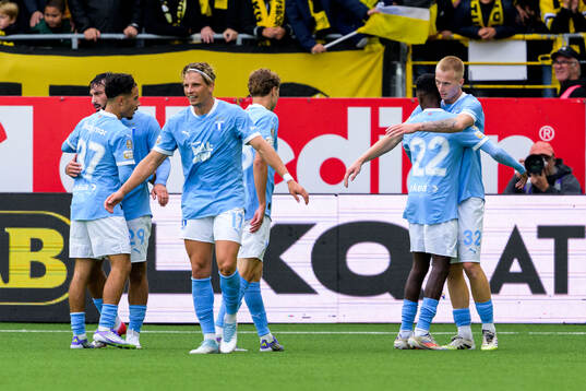 Malmö FFs Daniel Gudjohnsen jublar