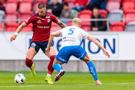 Under fotbollsmatchen i Allsvenskan mellan Öster och