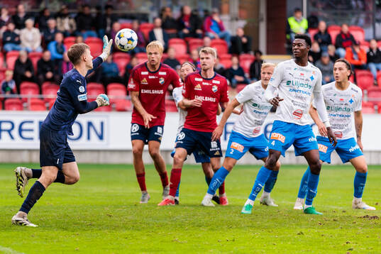 Värnamos målvakt Hugo Keto