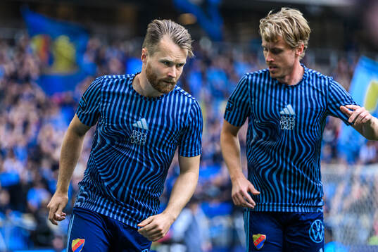 Djurgårdens Jacob Une och Rasmus Schuller