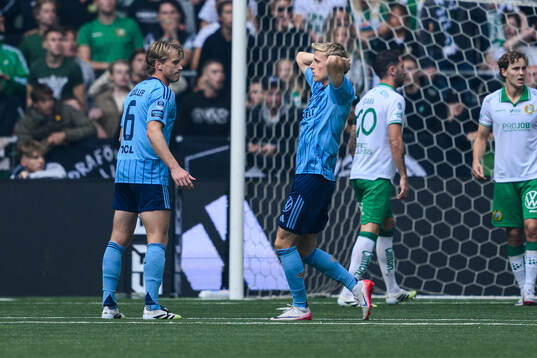 Djurgårdens Jeppe Møldrup Okkels deppar
