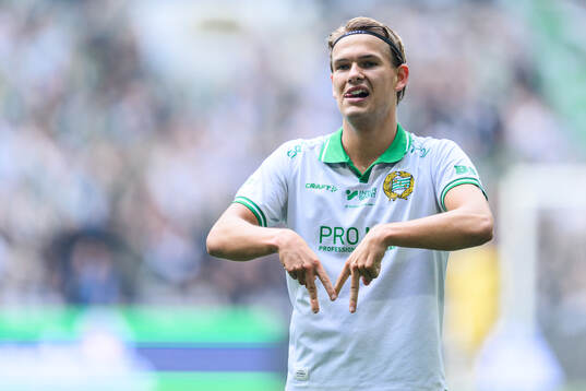 Hammarbys Markus Karlsson jublar