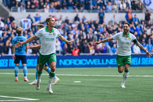 Hammarbys Markus Karlsson jublar