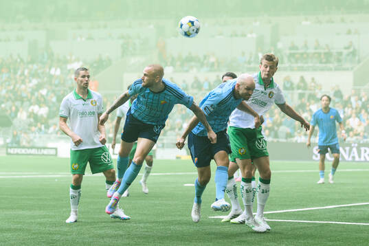 Djurgårdens Adam Ståhl och Marcus Danielson och Hammarbys
